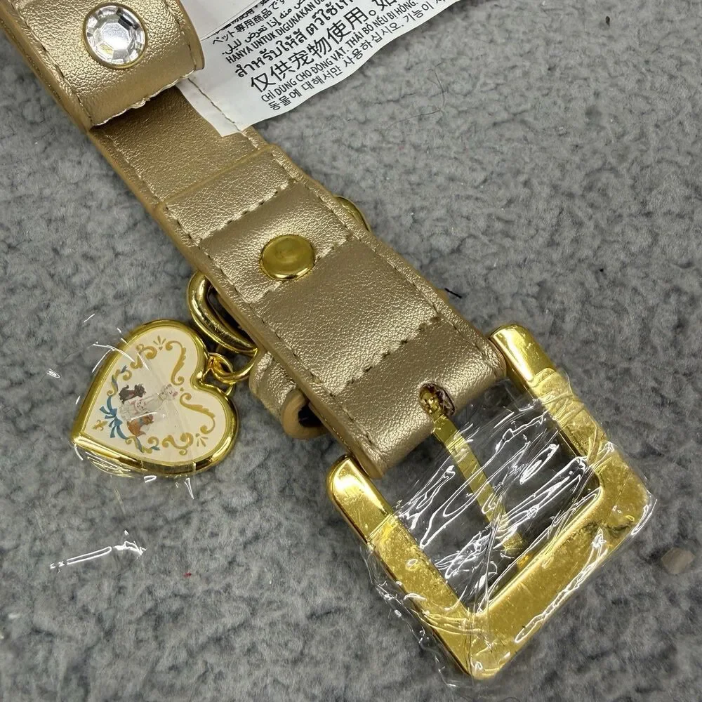 Disney Aristocats Marie Dog Collar Ann Shen Large 50-90 lbs Pet Rhinestone NWT